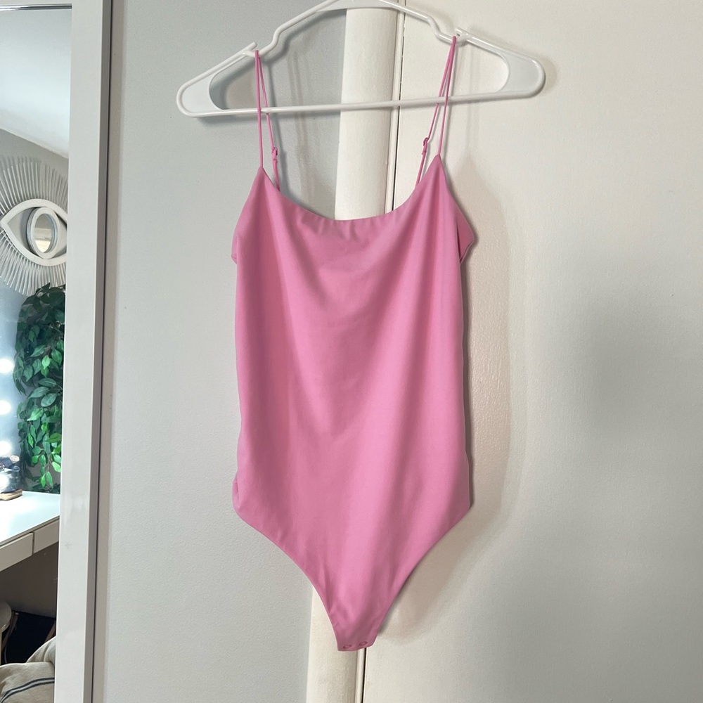 Nuuds Bubblegum Pink Cami Bodysuit